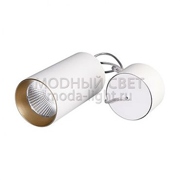 Светильник подвесной SP-POLO-R85-2-15W Warm White 40deg (White, Gold Ring)